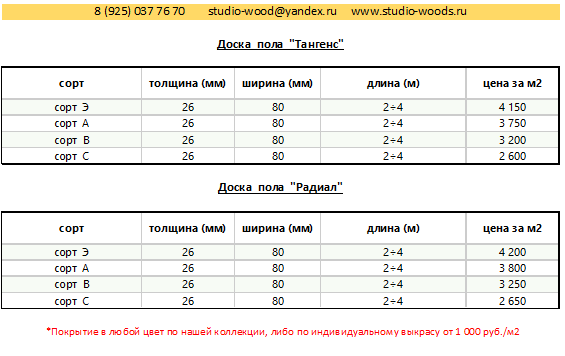 Доска пола из лиственницы 222